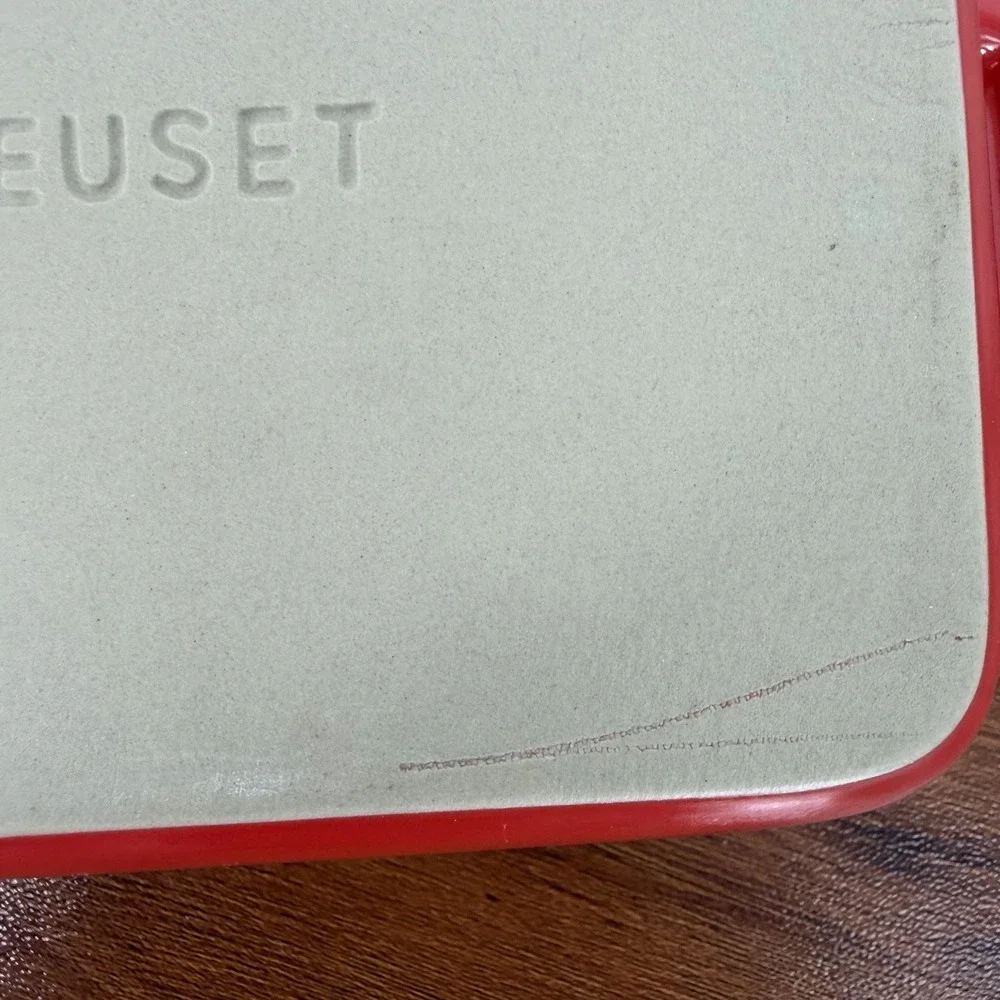 LE CREUSET 17-21 Stoneware Rectangular Baking Dish Red 5x7